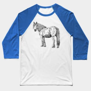 Wild horse illustration Baseball T-Shirt